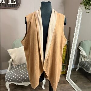 Foxcroft • Open Drape Sleeveless Cardigan Vest